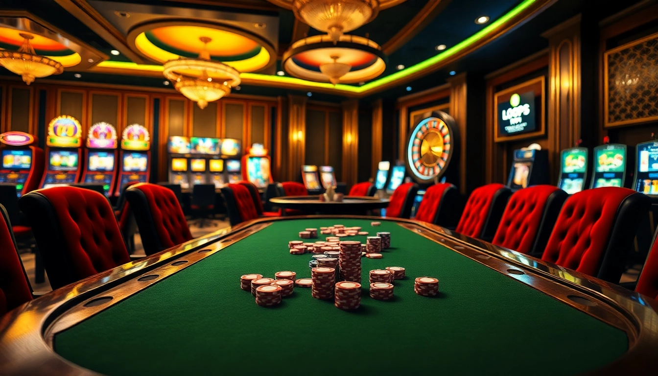 Experience the thrill of high-stakes poker at loto188.gb.net with vibrant casino ambiance.